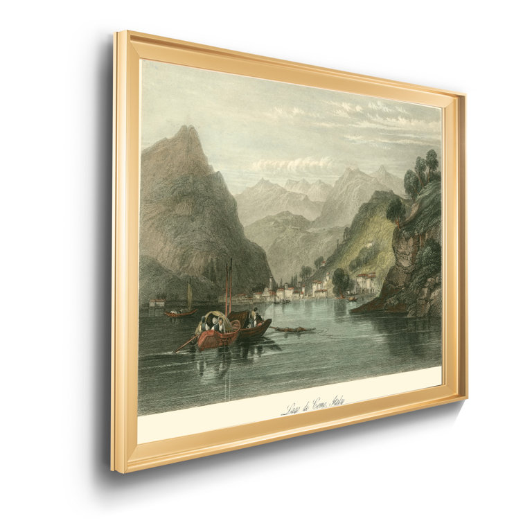 Breakwater Bay Lago Di Como, Italy Framed On Canvas Print Wayfair